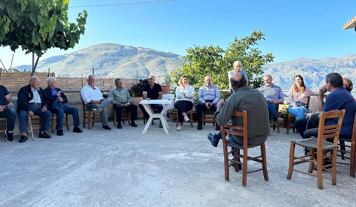 Επίσκεψη των υποψηφίων σε χωριά του Δήμου Αμαρίου